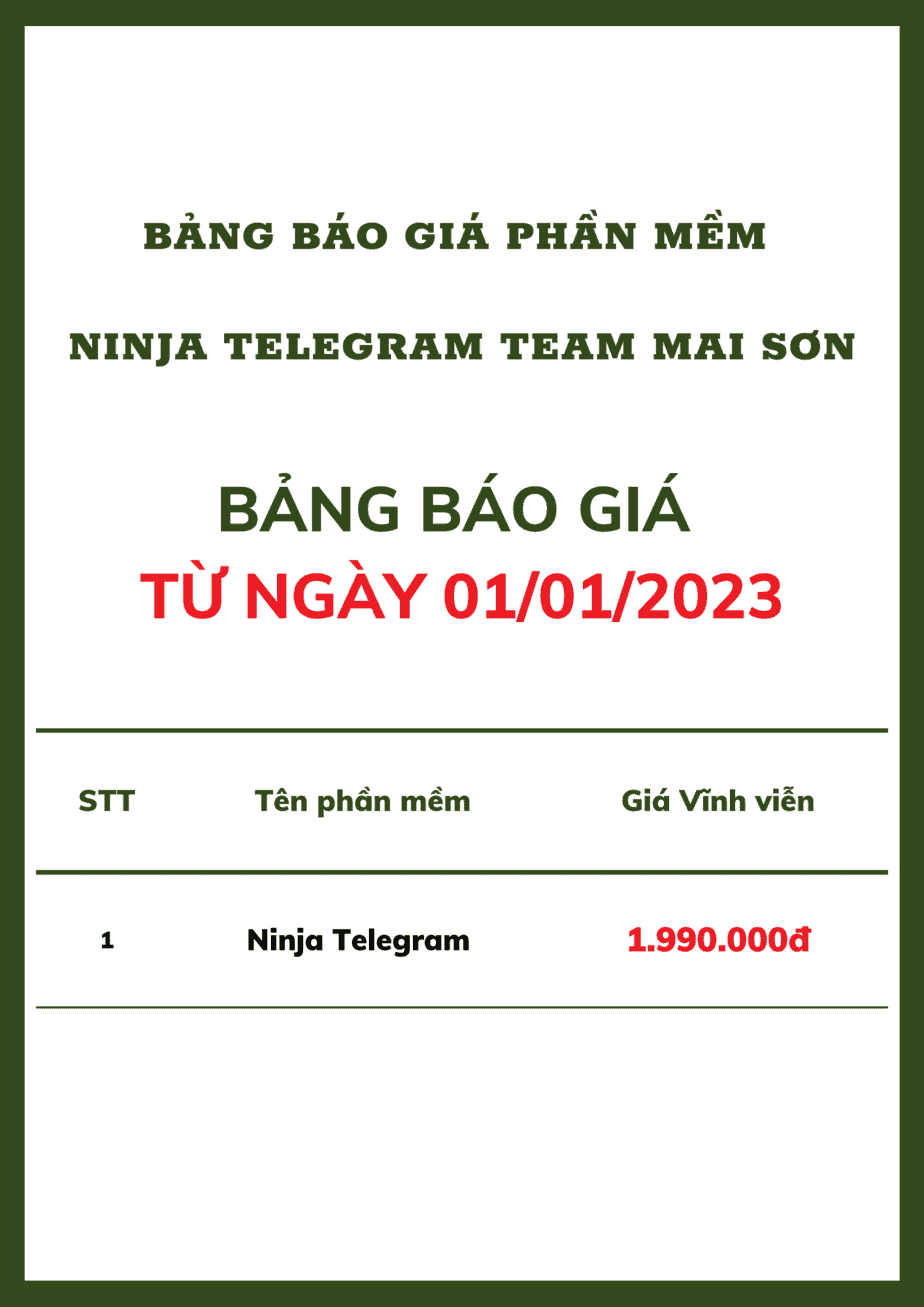 ninja telegram